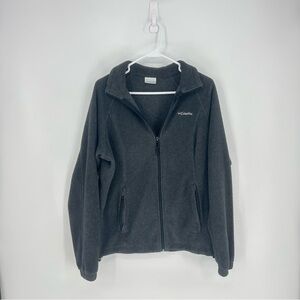 Columbia Charcoal Fleece Full Zip Jacket Women’s Size Large